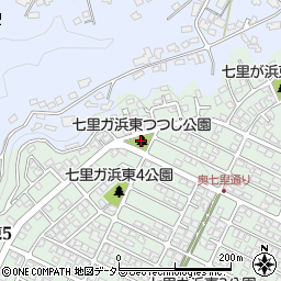 七里ガ浜東つつじ公園周辺の地図