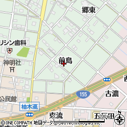 愛知県一宮市西大海道前島周辺の地図