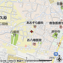 西田中地区コミュニティ供用施設周辺の地図