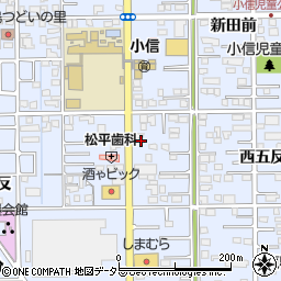 愛知県一宮市小信中島西九反44-6周辺の地図