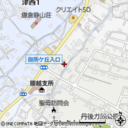神奈川県鎌倉市津1676周辺の地図
