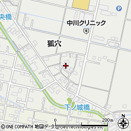 岐阜県羽島市竹鼻町狐穴192-6周辺の地図