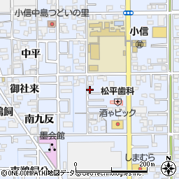 愛知県一宮市小信中島西九反23-1周辺の地図