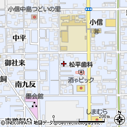 愛知県一宮市小信中島西九反23-2周辺の地図