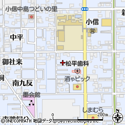 愛知県一宮市小信中島西九反23周辺の地図