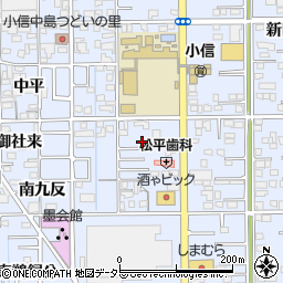 愛知県一宮市小信中島西九反23-6周辺の地図