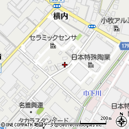 愛知県小牧市横内388周辺の地図