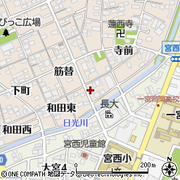 愛知県一宮市今伊勢町本神戸和田東18周辺の地図