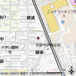 愛知県一宮市今伊勢町新神戸郷東8周辺の地図