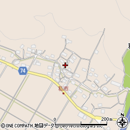 京都府綾部市私市町中村段周辺の地図