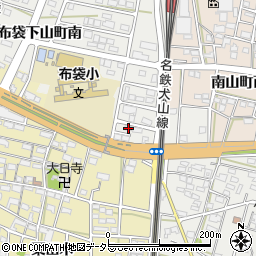 愛知県江南市布袋下山町南195周辺の地図