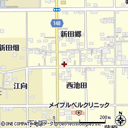 愛知県一宮市開明新田郷50周辺の地図