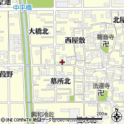 愛知県一宮市開明大橋北8周辺の地図