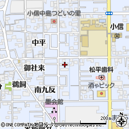愛知県一宮市小信中島西九反2-1周辺の地図