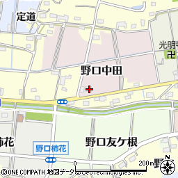 愛知県小牧市野口中田33周辺の地図
