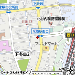 トヨタレンタリース滋賀米原駅前店周辺の地図
