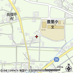 京都府綾部市栗町（花貝）周辺の地図