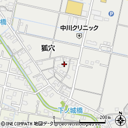 岐阜県羽島市竹鼻町狐穴200-3周辺の地図