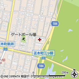 岐阜県羽島市正木町新井1255周辺の地図