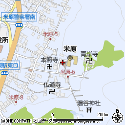 米原区公民館周辺の地図