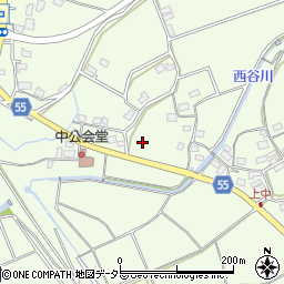 京都府福知山市中周辺の地図
