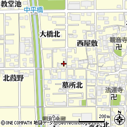 愛知県一宮市開明大橋北22周辺の地図