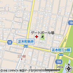 岐阜県羽島市正木町新井1186周辺の地図