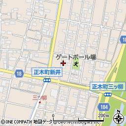 岐阜県羽島市正木町新井1186-4周辺の地図