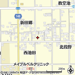 愛知県一宮市開明新田郷60周辺の地図