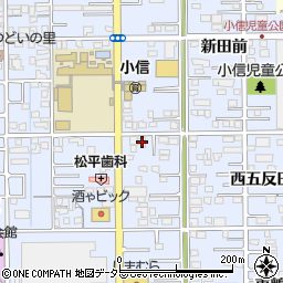 愛知県一宮市小信中島西九反45周辺の地図