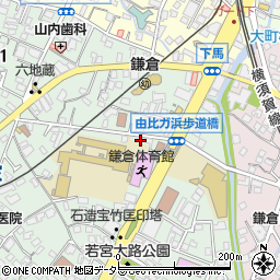 タイムズ鎌倉由比ガ浜第３駐車場周辺の地図