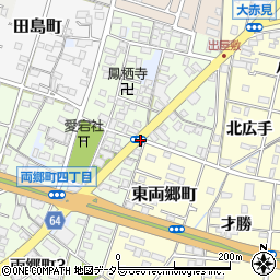 愛知県一宮市一宮両郷寺周辺の地図