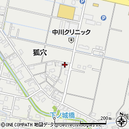 岐阜県羽島市竹鼻町狐穴206周辺の地図