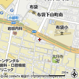 愛知県江南市小郷町粟田木4周辺の地図