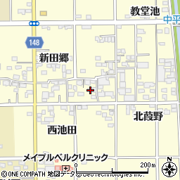 愛知県一宮市開明新田郷17周辺の地図