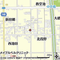 愛知県一宮市開明新田郷67周辺の地図