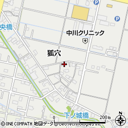 岐阜県羽島市竹鼻町狐穴187周辺の地図