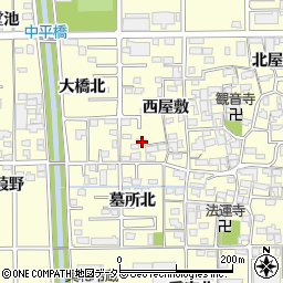 愛知県一宮市開明大橋北11周辺の地図