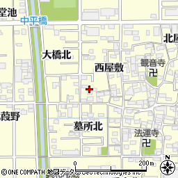 愛知県一宮市開明大橋北10周辺の地図