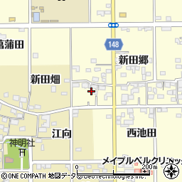 愛知県一宮市開明新田郷49周辺の地図