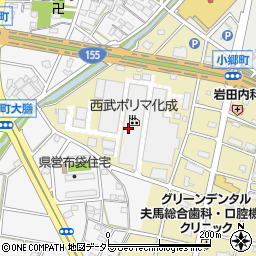 西武ポリマ化成株式会社　名古屋営業所周辺の地図