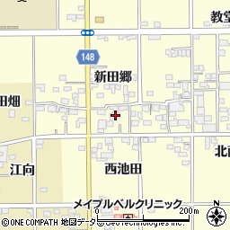 愛知県一宮市開明新田郷26周辺の地図