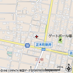 岐阜県羽島市正木町新井1072周辺の地図