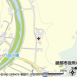 京都府綾部市位田町（岩井）周辺の地図