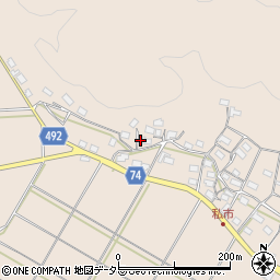 京都府綾部市私市町西ノ段64周辺の地図