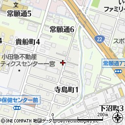 愛知県一宮市寺島町2丁目周辺の地図