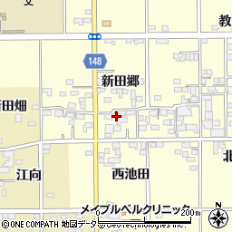 愛知県一宮市開明新田郷52周辺の地図