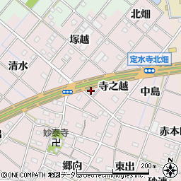 愛知県一宮市定水寺寺之越49周辺の地図