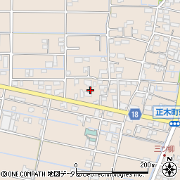 岐阜県羽島市正木町新井757周辺の地図