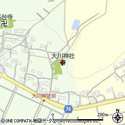 大川神社周辺の地図